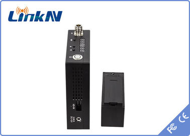 Long Range Manpack Video Transmitter COFDM HDMI &amp; CVBS High Safety AES256 Encryption Battery Powered