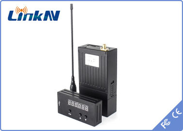 1km Spy Video Transmitter COFDM Low Delay H.264 High Security AES256 Encryption 200-2700MHz