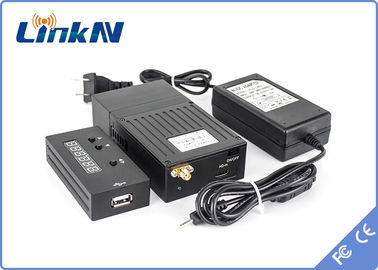 1.5km Police Mini Spy Video Transmitter COFDM Low Delay H.264 High Security AES256 Encryption