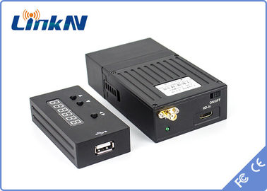 1km Police Detective Covert Video Transmtiter COFDM Low Delay H.264 High Security AES256 Encryption Battery Powered