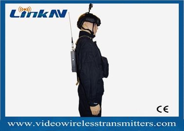 Military COFDM Wireless Video System AES256 Encryption HDMI &amp; CVBS H.264 2-8MHz Bandwidth Battery Powered