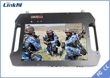 Rugged Portable COFDM Video Receiver FHD with Battery &amp; LCD Display Dual Antenna AES256 3-32Mbps Data Rate