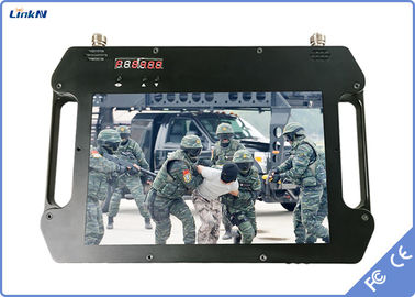 COFDM Receiver FHD with Battery &amp; Color Display High Sensitivity Dual Antennas AES256 DC 12V