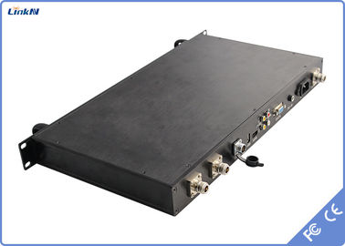 Rugged 1U Rack Mount COFDM Video Receiver HDMI SDI CVBS DC-12V 2-8MHz Bandwidth Low Latency