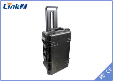 Portable COFDM Video Receiver IP65 with Battery &amp; Display AES256 2-8MHz Bandwidth Low Delay