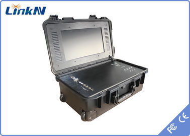 Police   COFDM Video Receiver with Battery &amp; 15.6 Inch Display AES256 Encryption Low Delay