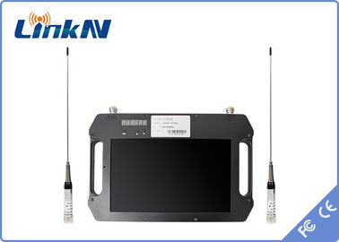 Tactical Video Receiver FHD CVBS COFDM QPSK H.264 AES256 Encryption with Display and Battery