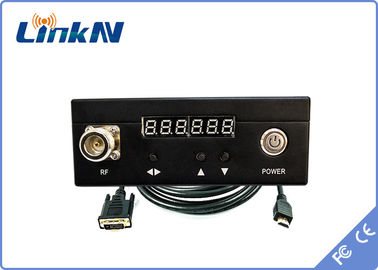 2km COFDM Video Transmitter Battery Powered HDMI CVBS AES256 Encryption 300-2700MHz