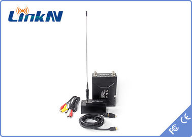Military HD Video Transmitter COFDM H.264 AES256 Encryption Low Delay 2-8MHz B/W Battery Powered