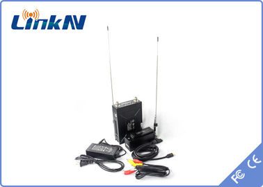 Manpack Police Video Transmitter COFDM QPSK HDMI &amp; CVBS H.264 Low Delay AES256 Encryption 2-8MHz Bandwidth