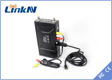 Police Manpack Video Transmitter COFDM QPSK HDMI &amp; CVBS H.264 Low Delay AES256 Encryption