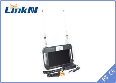 COFDM Receiver FHD with Battery &amp; Color Display High Sensitivity Dual Antennas AES256 DC 12V