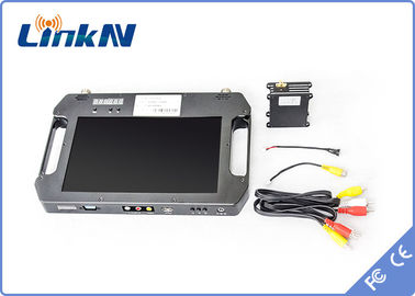 COFDM Receiver FHD with Battery &amp; Color Display High Sensitivity Dual Antennas AES256 DC 12V