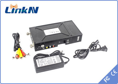 Police Tactical COFDM Video Transmitter 2W Power AES256 Encryption Low Delay 300-2700MHz