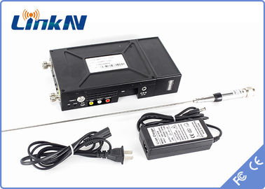 Military Manpack Video Transmitter COFDM Modulation High Security AES256 Encryption Battery Powered