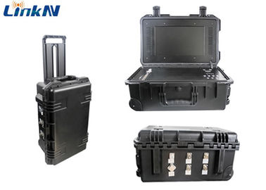 COFDM Video Receiver with Battery &amp; Display AES256 Encryption 4-Channel IP65