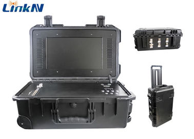 Portable Video Receiver COFDM H.264 with Battery &amp; Display AES256 Encryption​ 4-Channel IP65
