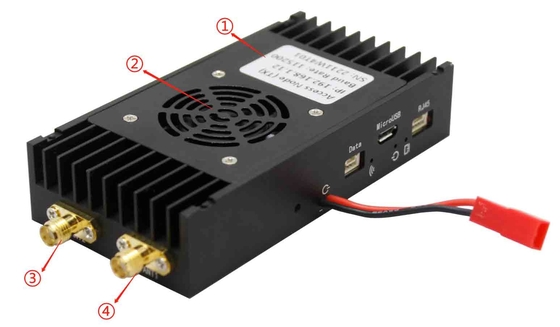10ms Low Latency UAV Data Link With OFDM Modulation HDMI Ethernet And TTL/RS232/RS485 Data Channels