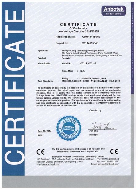 China LinkAV Technology Co., Ltd certification
